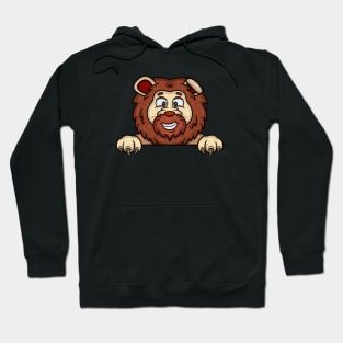 Lion Cartoon With Happy Face Expression Hoodie